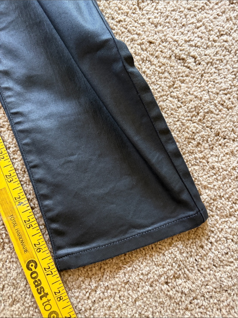 NWOT Banana Republic Curvy High-Rise Slim Coated Jean Black Stretch Sz 28/6 - Picture 13 of 16